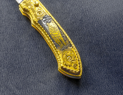 Нож складной "Волк". Златоуст купить с доставкой Нож складной "Волк". Златоуст