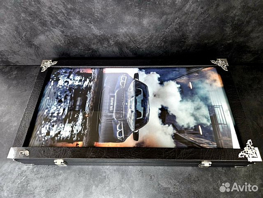 Подарочные нарды «BMW M5 Ангельские глазки»